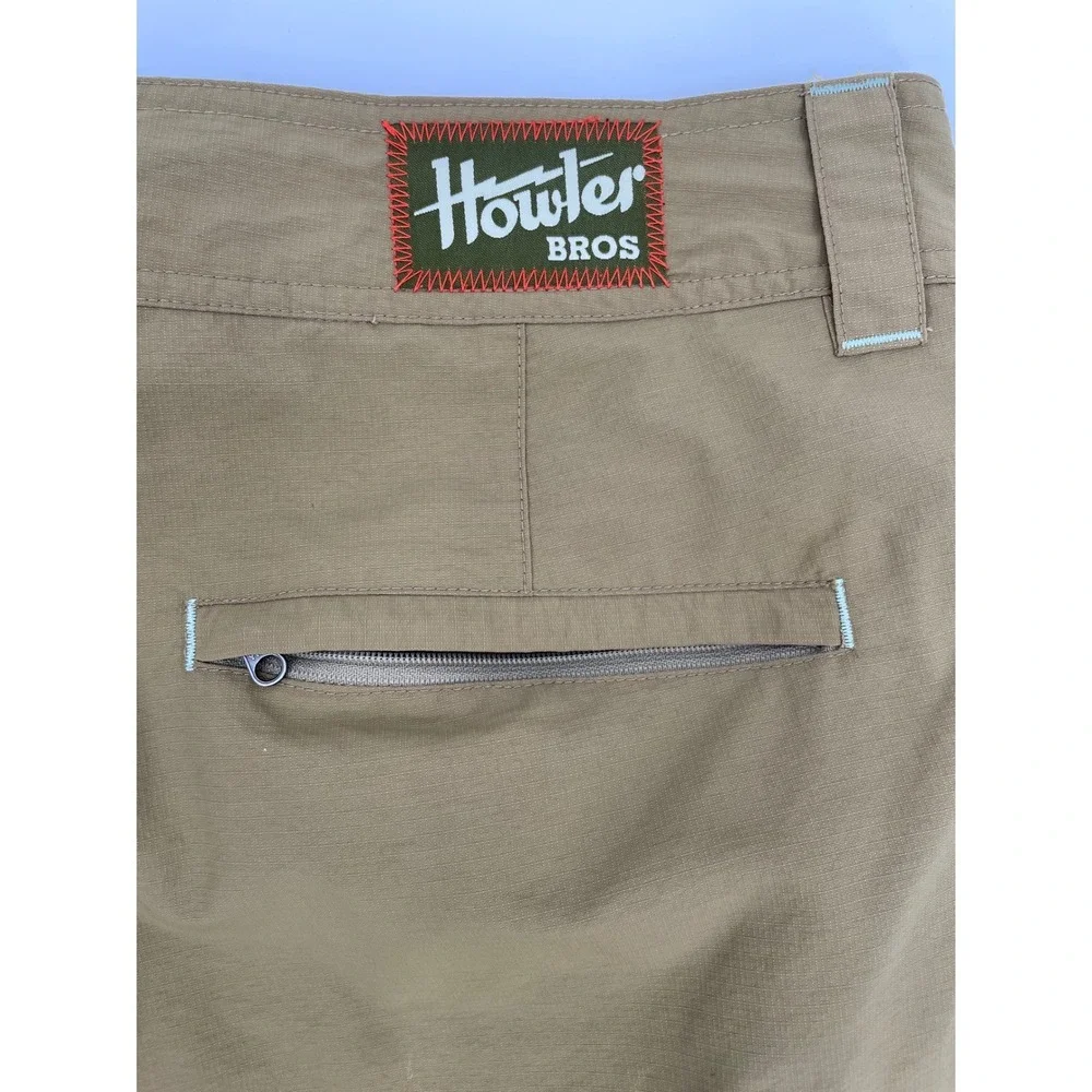 Howler Bros Horizon Hybrid Shorts Mens 40 Tan Ripstop Gorpcore Fishing Hiking